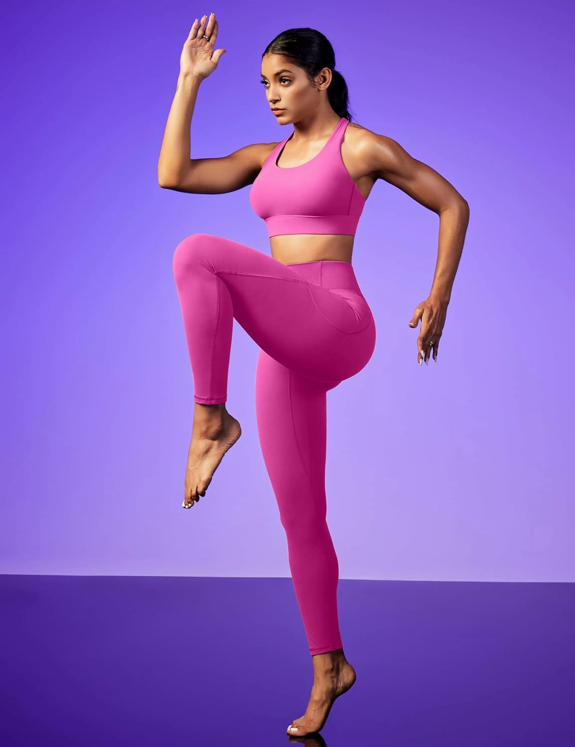 Scrunch Butt Lifting Leggings for Women Tummy Control No Front Seam Compression Workout Leggings with Pockets Yoga Pants