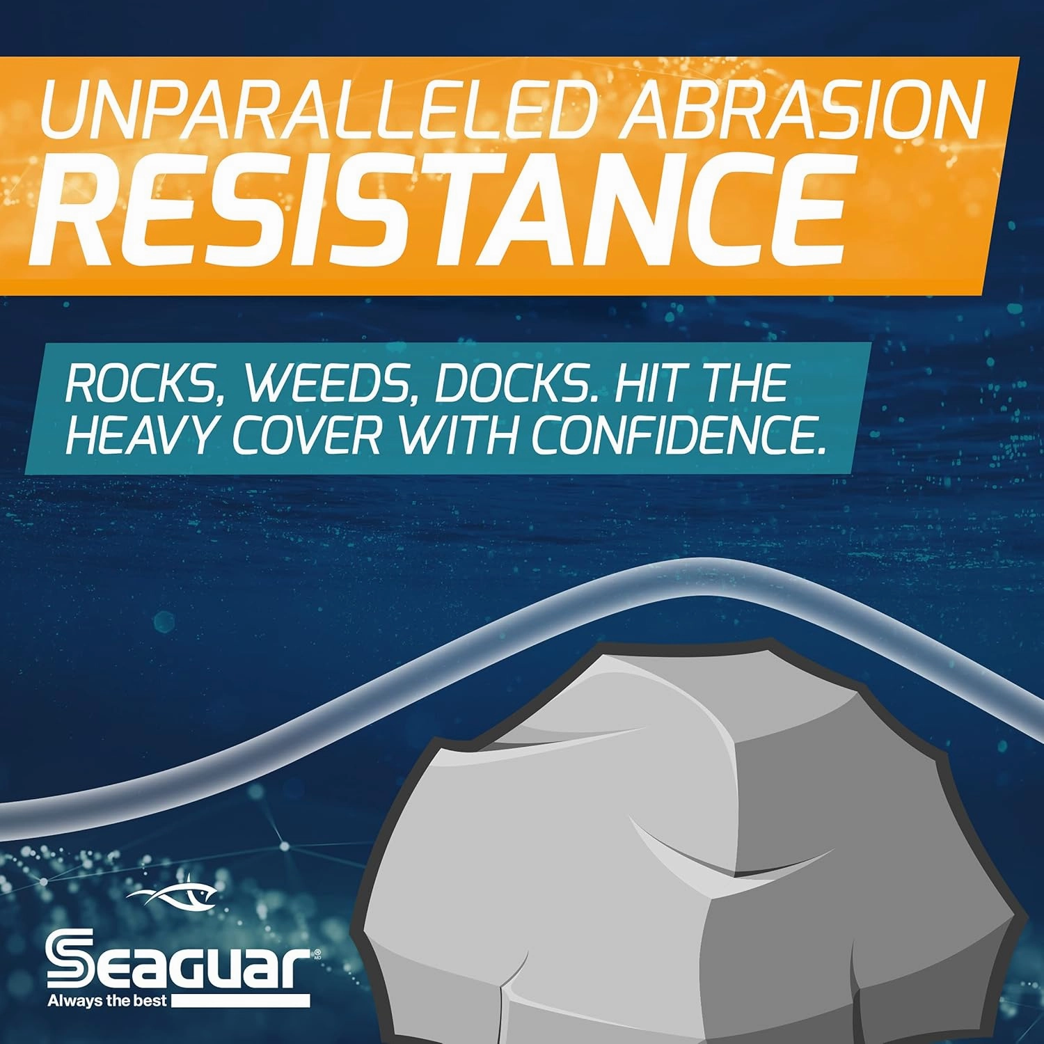 Seaguar Gold Label Fresh & Saltwater Fishing Leader Line for Clear Water, 100% Fluorocarbon, Clear, Multiple Sizes