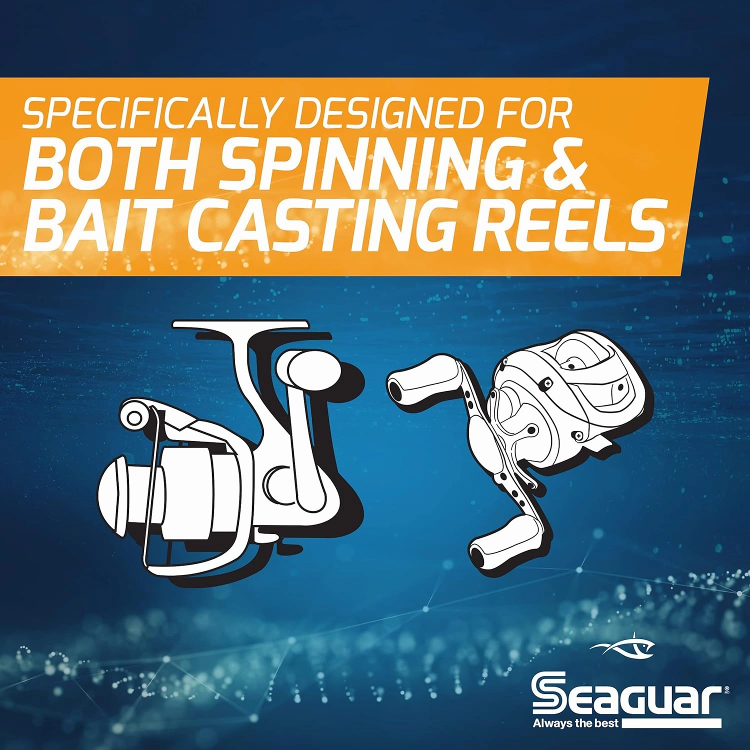 Seaguar InvizX Multi-Species Fishing Line for Casting, Live Bait, Freshwater, 100% Fluorocarbon, Clear, Multiple Sizes