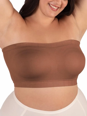 SHAPERMINT Strapless Bra - Bandeau top, Strapless Bras for Women, Plus Size Lingerie for Women, Free Clear Bra Straps