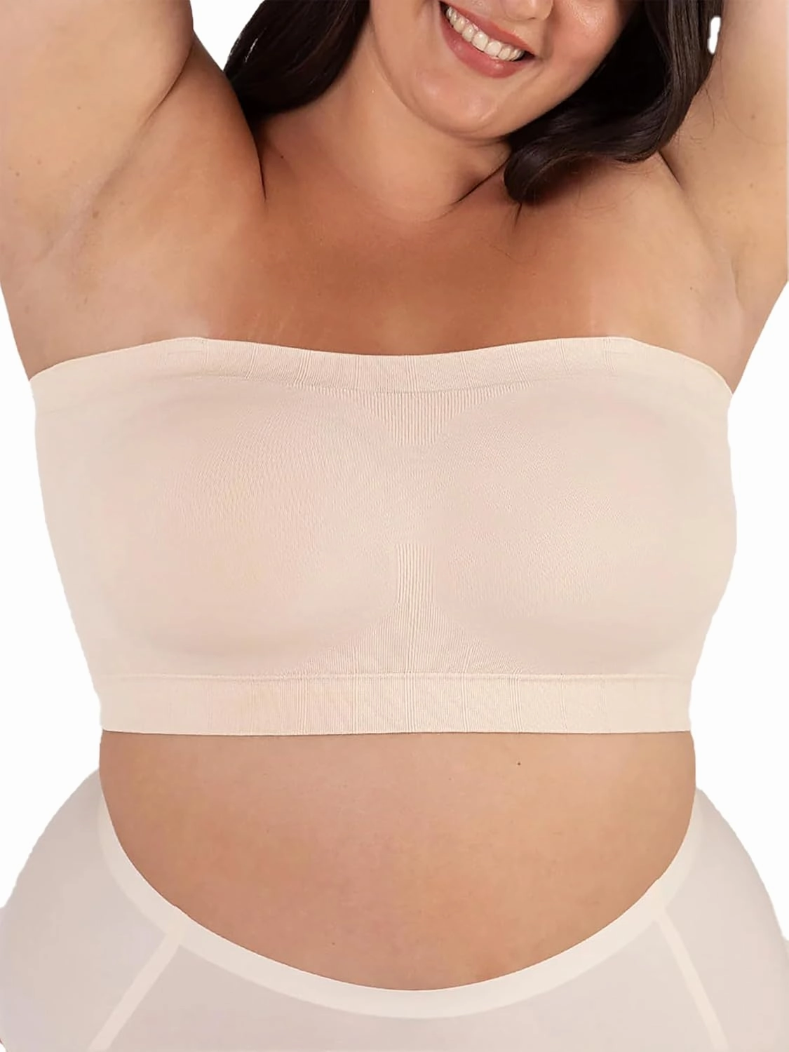 SHAPERMINT Strapless Bra - Bandeau top, Strapless Bras for Women, Plus Size Lingerie for Women, Free Clear Bra Straps