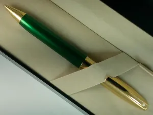 Sheaffer Legacy Heritage Mechanical Pencil, 0.5mm, Royal Green Lacquer, 22KT Gold, USA Made