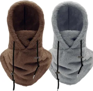 Sherpa Hood, Sherpa Hood Ski Mask, Arctic Velvet Balaclava, Winter Outdoor Multi-Purpose Face Mask Sports Balaclavas