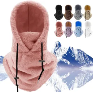 Sherpa Hood, Sherpa Hood Ski Mask, Arctic Velvet Balaclava, Winter Outdoor Multi-Purpose Face Mask Sports Balaclavas