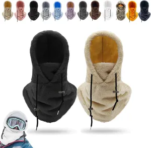 Sherpa Hood Ski Mask, Wildson Sherpa Hood, Sherpa Hood High Polar Velvet Ski Mask, Winter Balaclava for Cold Windproof