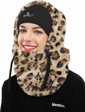 Shy Velvet Balaclava Wind-Resistant Winter Face Mask,Fleece Ski Mask for Men and Women,Warm Face Cover Hat Cap Scarf
