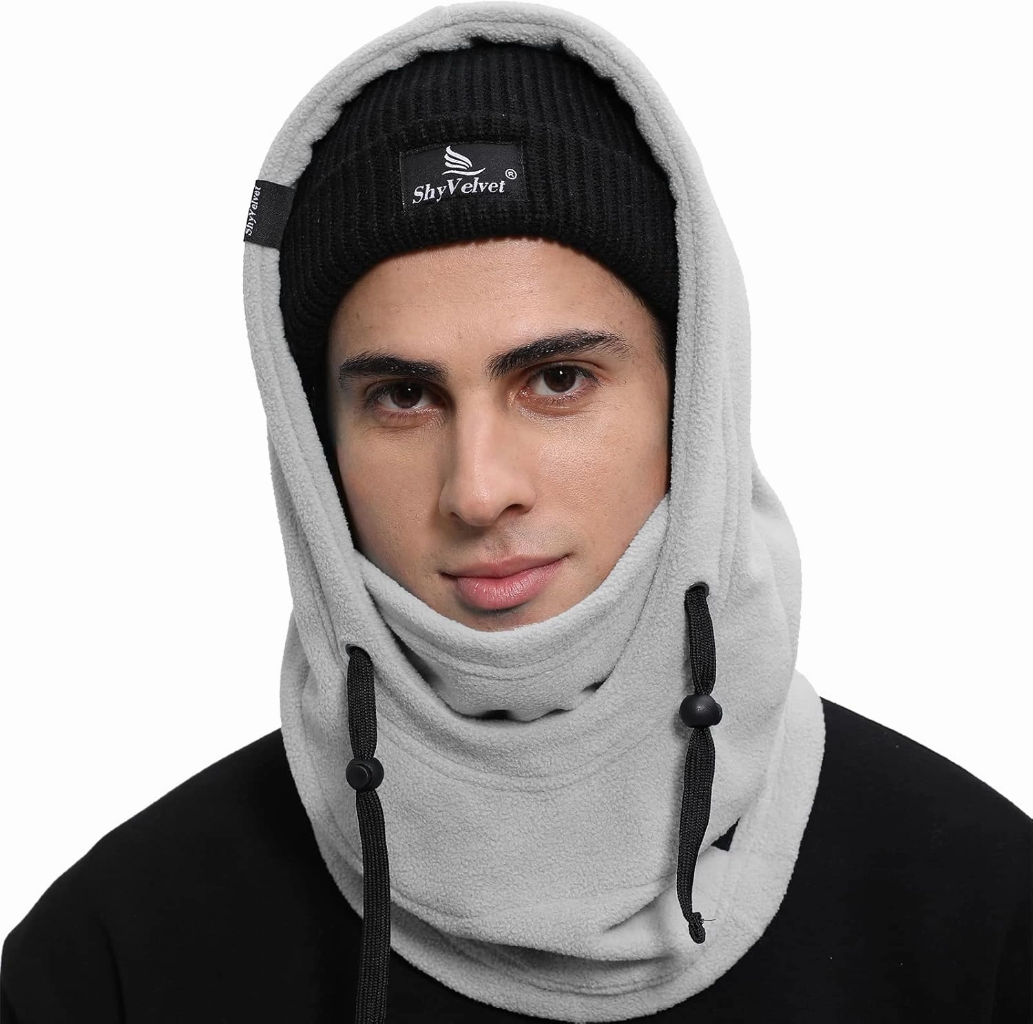 Shy Velvet Cold Weather Fleece Balaclava Ski Mask,Balaclava Wind-Resistant Winter Face Mask for Men and Women