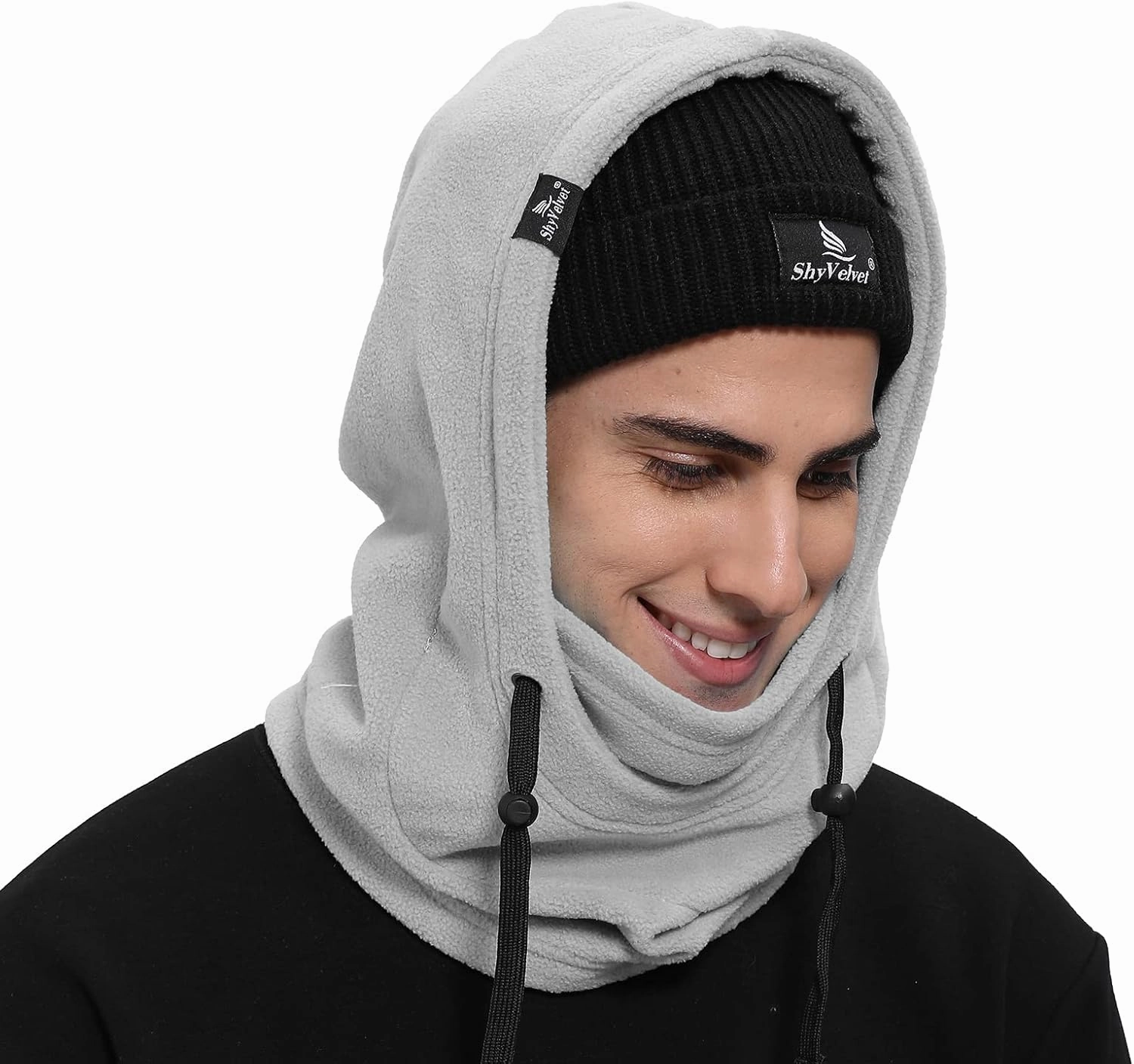 Shy Velvet Cold Weather Fleece Balaclava Ski Mask,Balaclava Wind-Resistant Winter Face Mask for Men and Women
