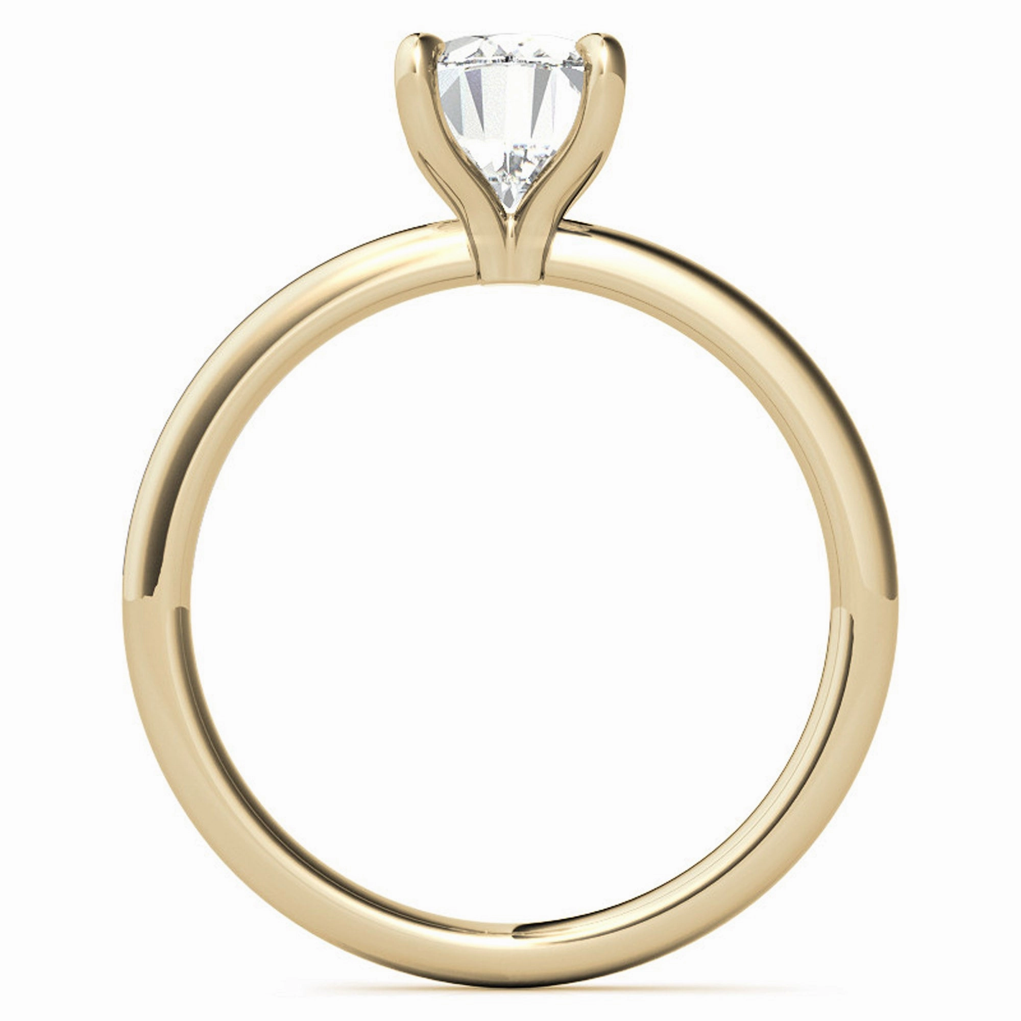 Silver Gleaming Oval Beauty Ring