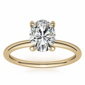 Silver Gleaming Oval Beauty Ring