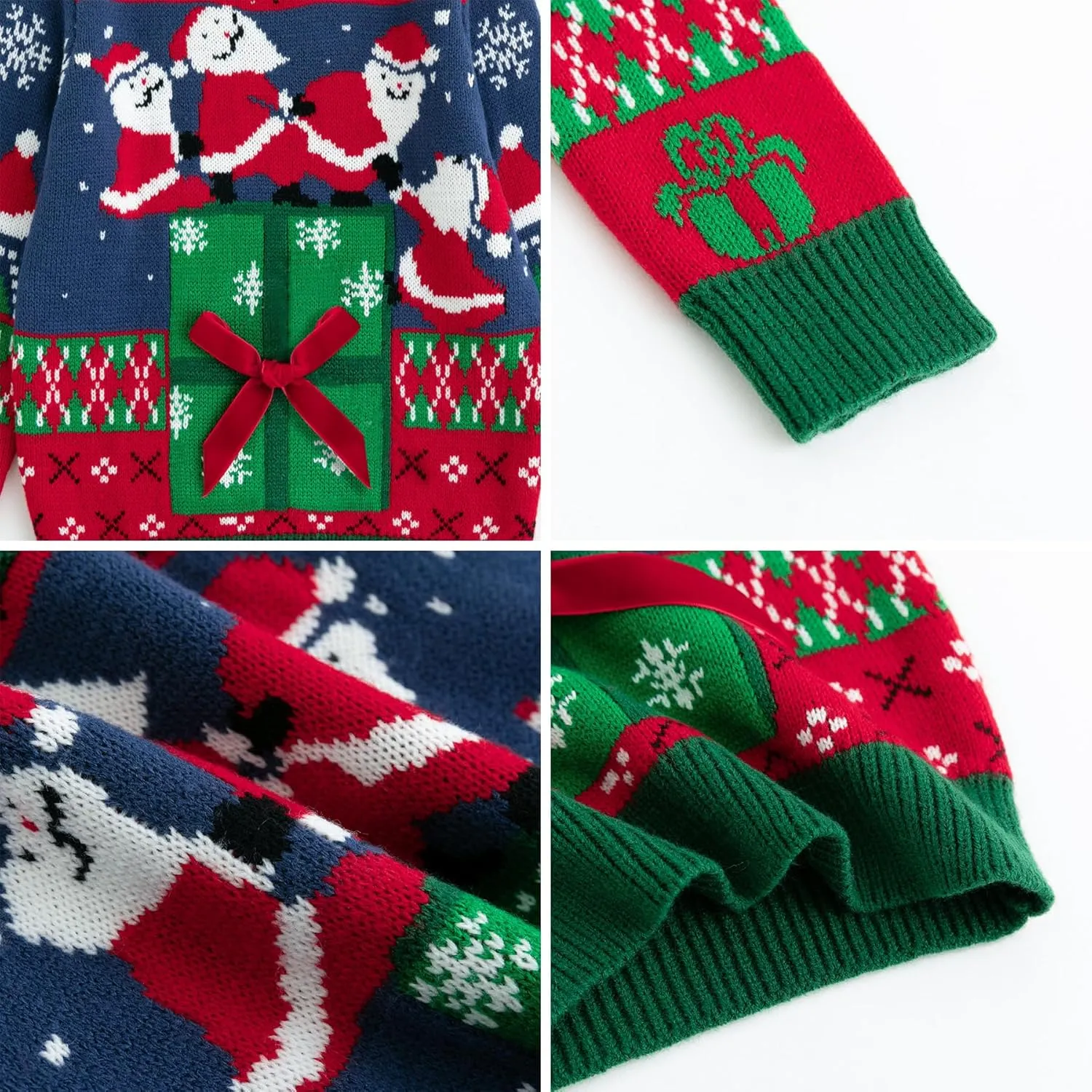 Simplee kids Ugly Christmas Sweater Family Matching Outfits for Women Men Party Sweaters Knitted Pullover