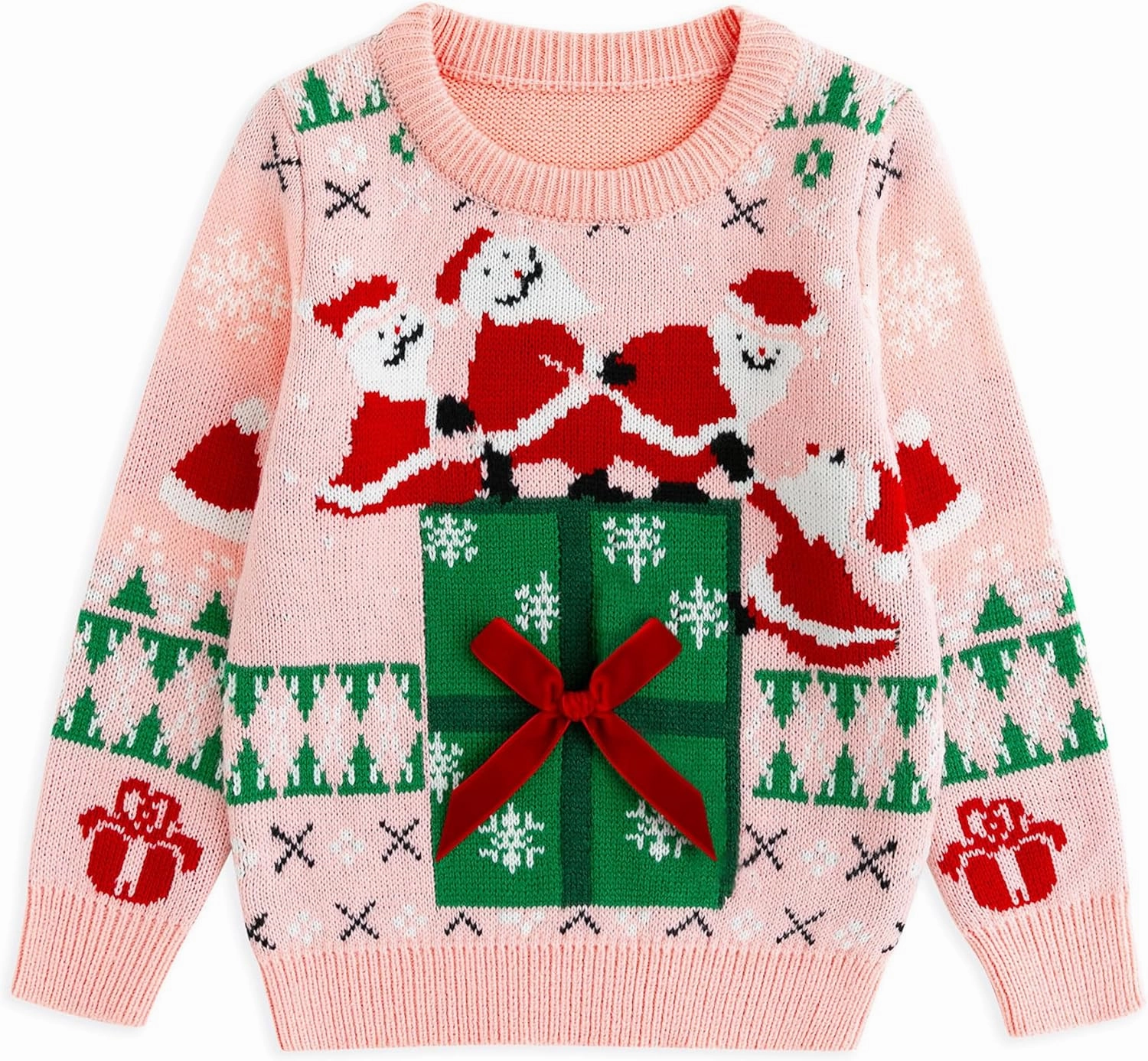 Simplee kids Ugly Christmas Sweater Family Matching Outfits for Women Men Party Sweaters Knitted Pullover