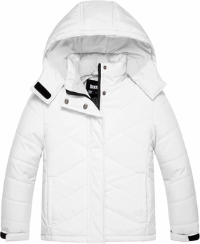 Skieer Girls' Waterproof Ski Jacket Warm Windproof Snow Winter Coat
