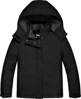Skieer Girls' Waterproof Ski Jacket Warm Windproof Snow Winter Coat