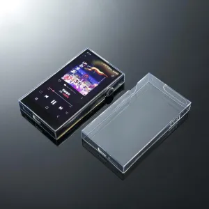 Soft Clear TPU Protective Skin Case Cover for iRiver Astell&Kern A&Futura SE300 with Front Screen Protector Tempered Glass (Clear)