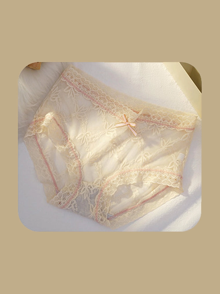Soft Floral Lace Brief Panty