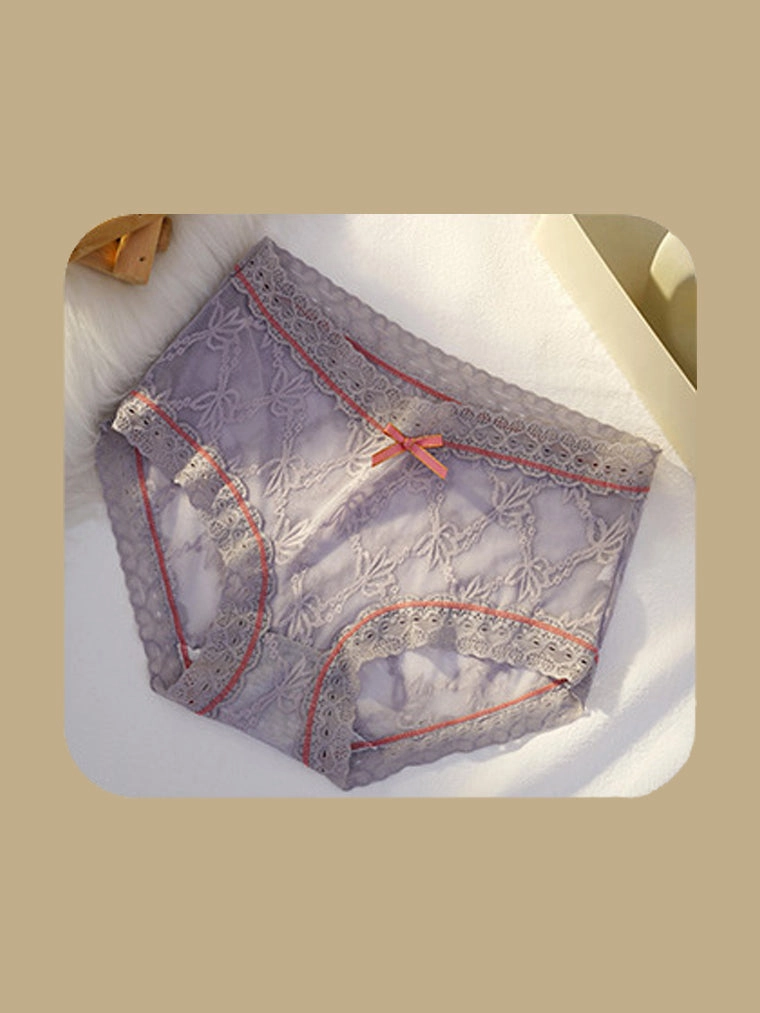 Soft Floral Lace Brief Panty