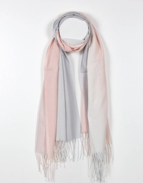 Soft Gradient Scarf in Peach