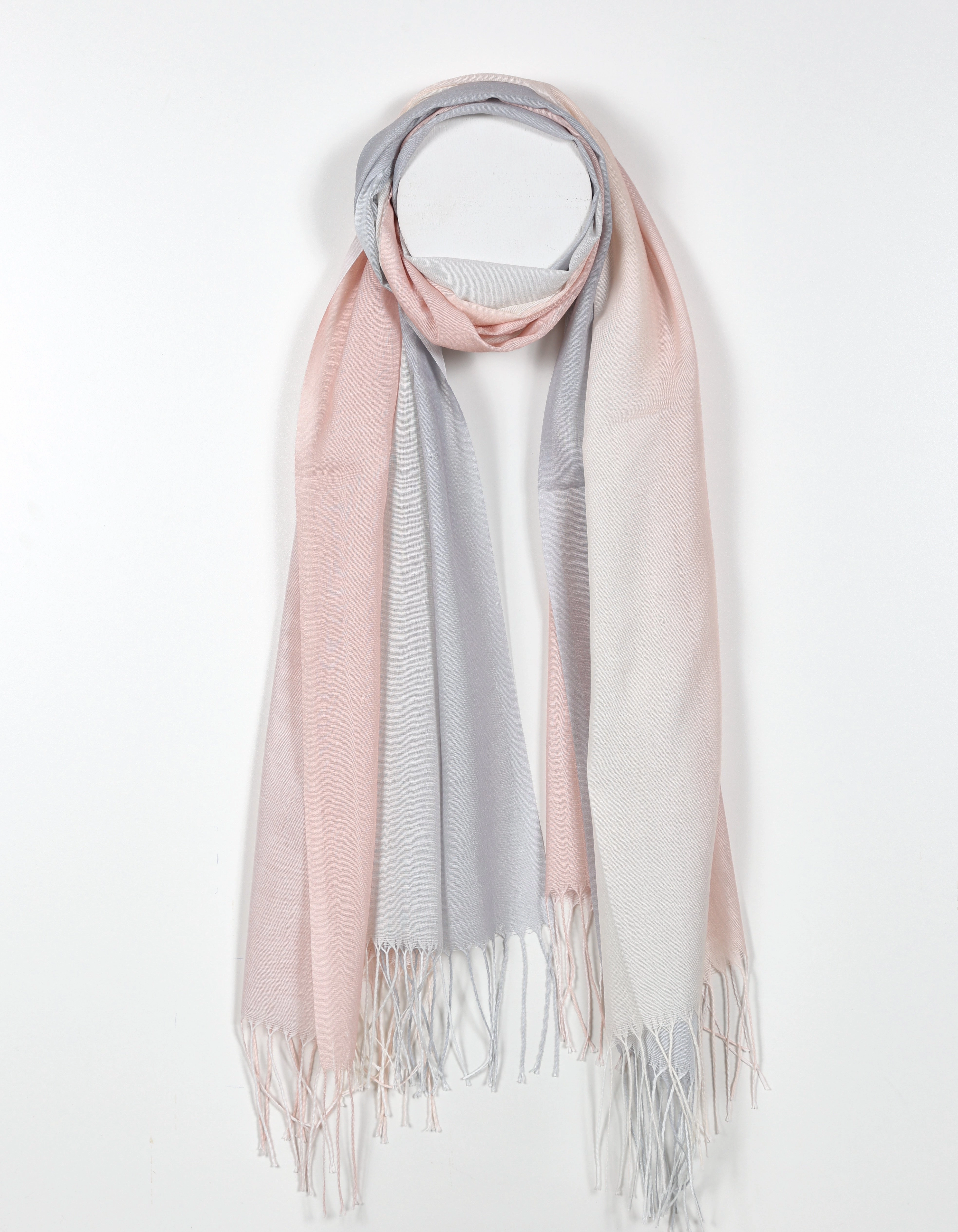 Soft Gradient Scarf in Peach