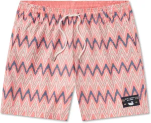 Southern Marsh Seawash Swim Trunks - Ikat, Peach and Mint, X-Small