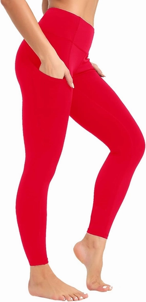 SP3LOPS Yoga Pants with Pockets for Women High Waisted Tummy Control Women's Buttery Soft Yoga Workout Leggings Running Pants