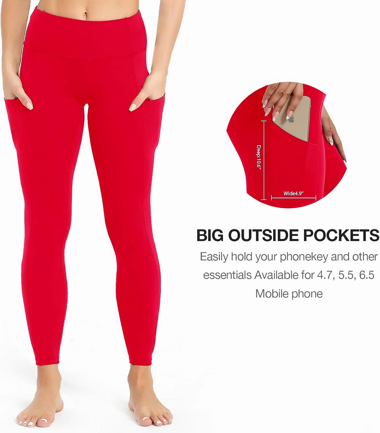 SP3LOPS Yoga Pants with Pockets for Women High Waisted Tummy Control Women's Buttery Soft Yoga Workout Leggings Running Pants