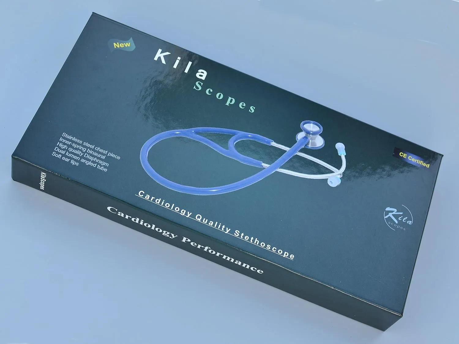 Specialist, Single Head Cardiology Stethoscope, Professional Quality, Long Tube, K971 Sky