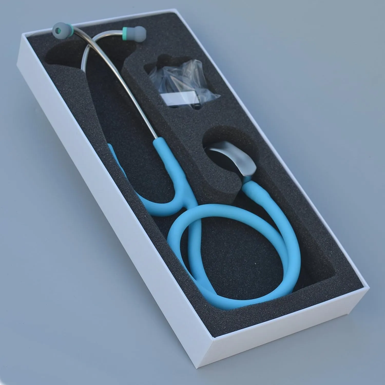 Specialist, Single Head Cardiology Stethoscope, Professional Quality, Long Tube, K971 Sky