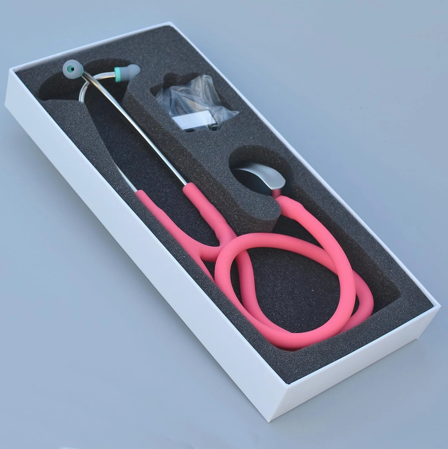Specialist, Single Head Cardiology Stethoscope, Professional Quality, Long Tube, K971 Pink