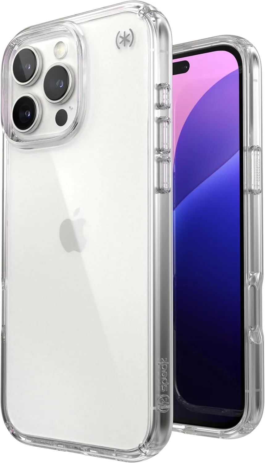 Speck Clear iPhone 16 Pro Max Case - Slim Presidio Perfect Clear