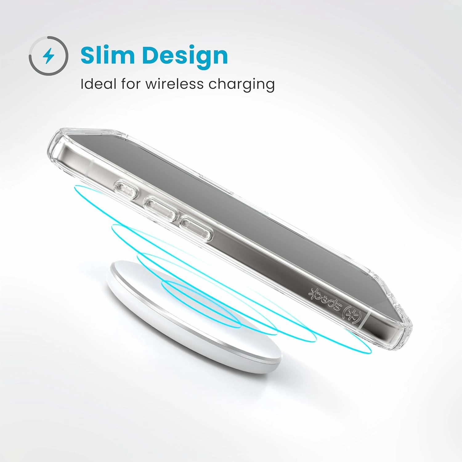 Speck Presidio Perfect Clear iPhone 16 Pro Case - Slim Phone Case