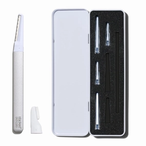 StackedSkincare Dermaplaning Kit for Face - At Home Dermaplaning Tool with Comfort Handle, 3 Replaceable Blades   3 Precision Blades - Exfoliates, Removes Peach Fuzz, Softens Skin, 7 Count