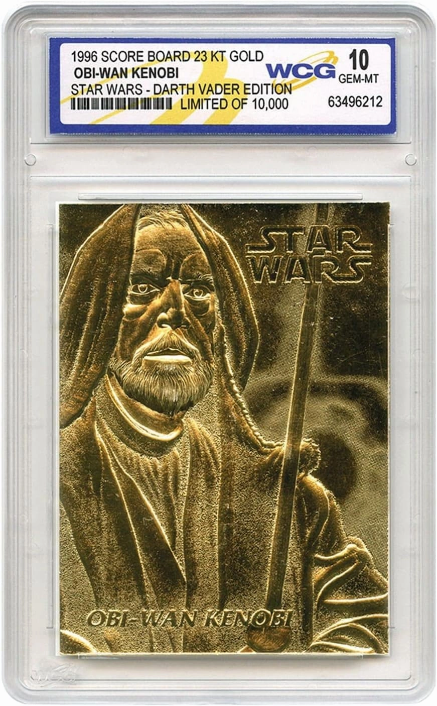 Star Wars Set of 9 Official 23K Gold Cards Graded Gem-Mint 10 Darth Vader Series