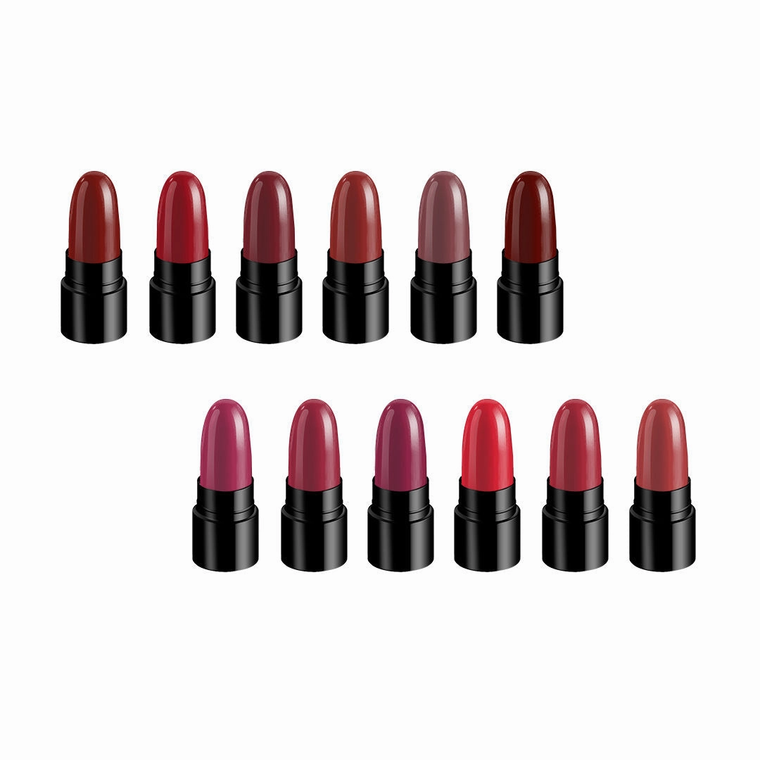 Stay Quirky Lipstick Soft and Super Matte Minis|12 in 1|Long l Multicolored| - Blow It With A Kiss Set of 12 Mini Lipsticks Kit 4 (14.4 g)