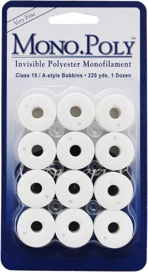 Superior Threads 119-CL15-CL Monopoly Clear Prewound Bobbins