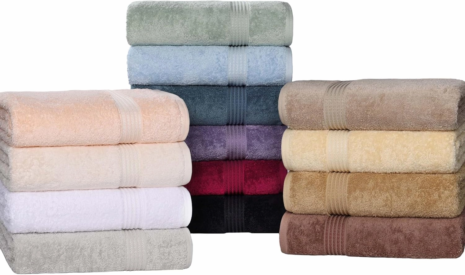 Superior Egyptian Cotton 10-Piece Face Towel Set , Small Towels For Facial, Spa, Quick Dry, Absorbent Towels, Bathroom Accessories, Guest Bath, Home Essentials, Washcloth, Airbnb, Ivory