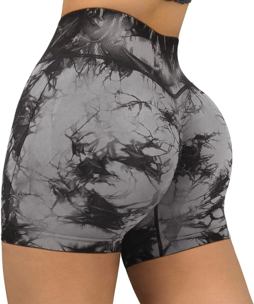 SUUKSESS Women Seamless Booty Shorts Butt Lifting High Waisted Workout Shorts