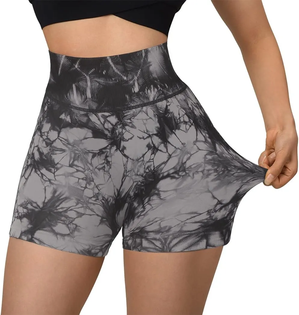 SUUKSESS Women Seamless Booty Shorts Butt Lifting High Waisted Workout Shorts