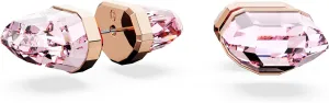 SWAROVSKI Lucent Pierced Stud Earrings, Bright Pink Crystals on a rose-gold tone Finished Setting, Part of the Swarovski Lucent Collection