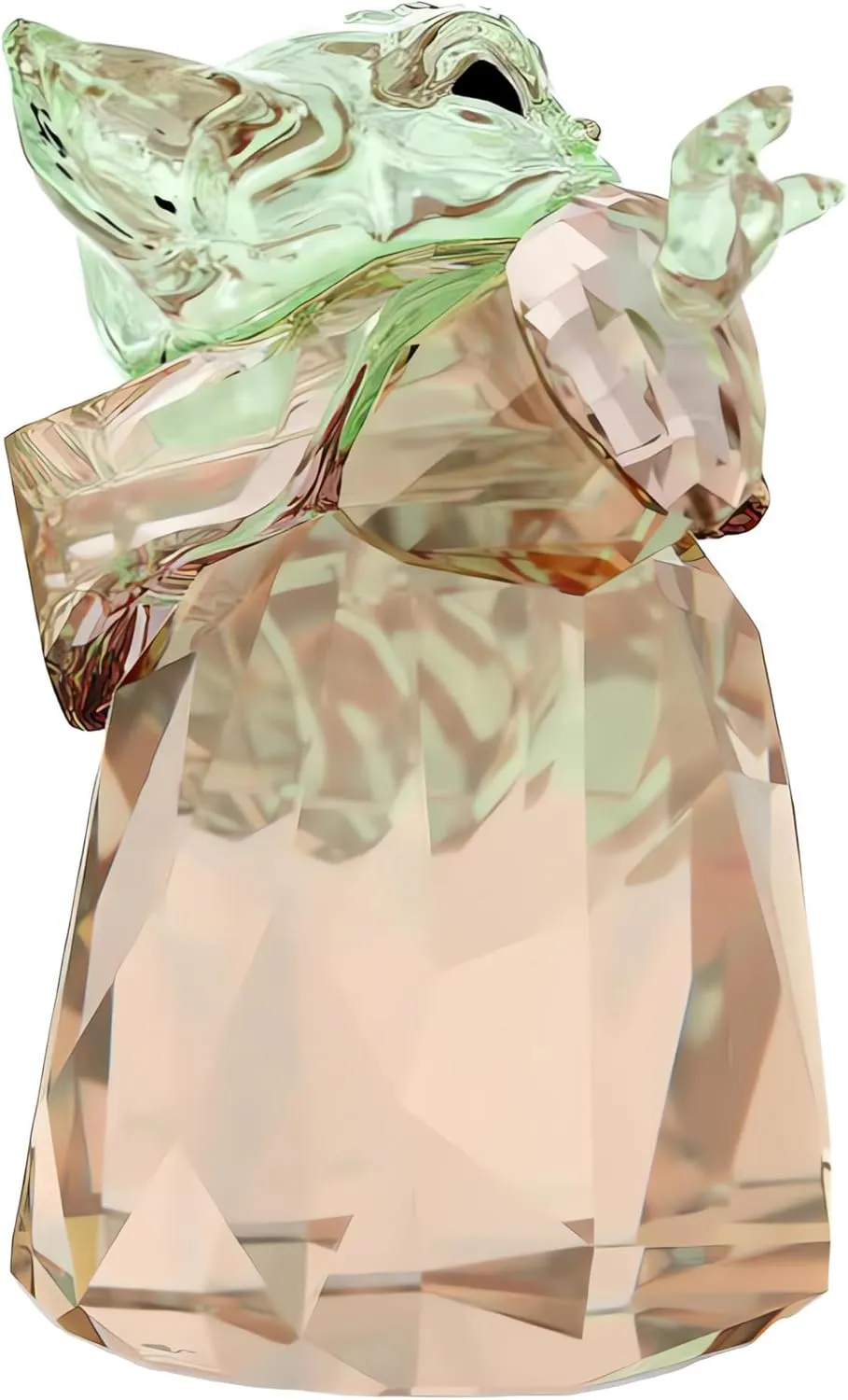 Swarovski Star Wars The Mandalorian, The Child Crystal Figurine, Teal and Brown Crystals