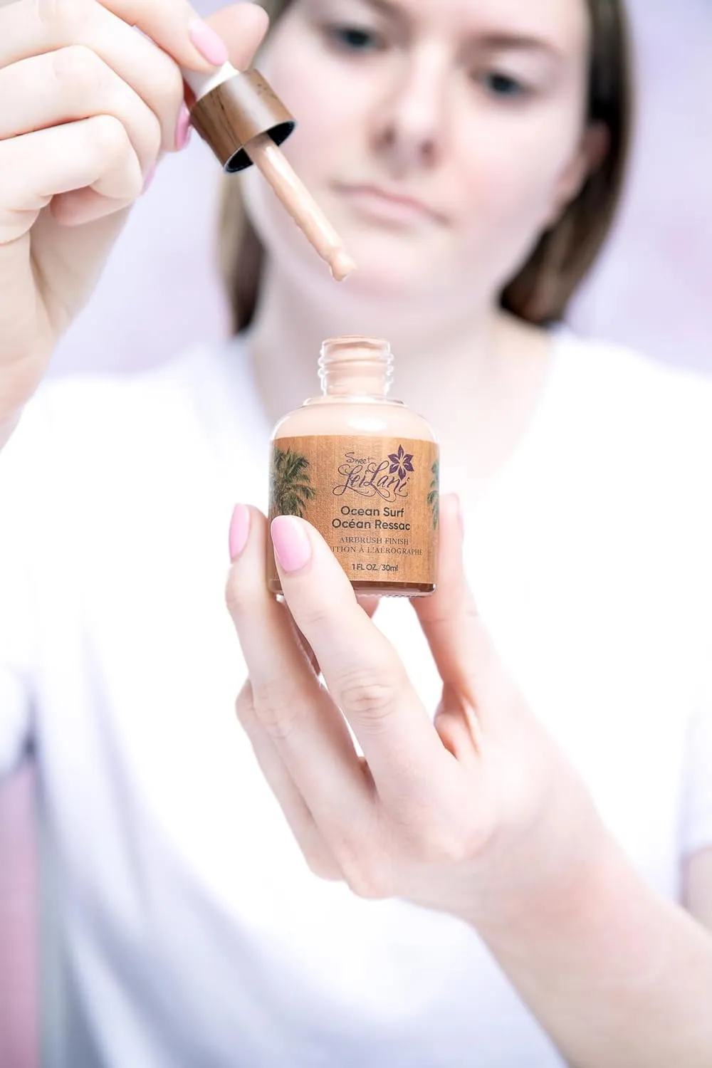 Sweet LeiLani Liquid Foundation, Waterproof Full Coverage Foundation Vegan, Cruelty-Free, 3 in 1 Makeup Foundation Liquid. No Parabens, Gluten, Fragrance (Ocean Surf)- 1 oz