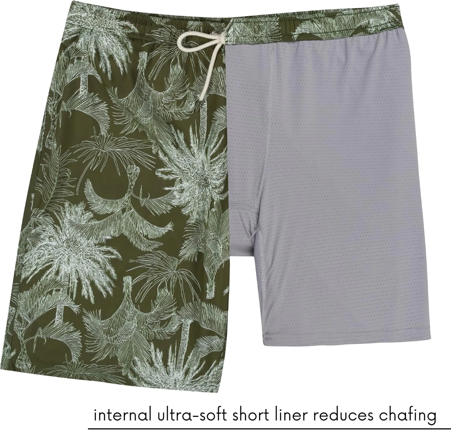 SwimZip Men's Swim Shorts with Boxer Brief Liner and UPF 50  Sun Protection