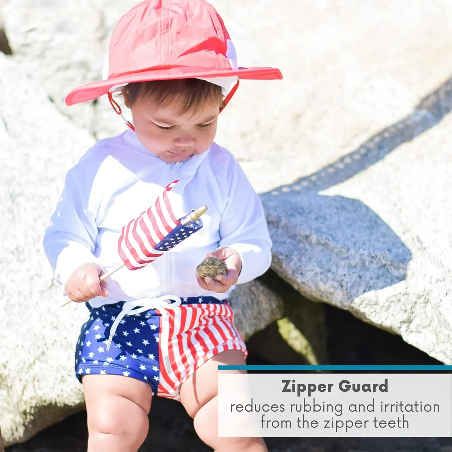 SwimZip UPF 50  Long Sleeve Rash Guard for Boys' and Girls' - Baby, Toddler, Kids