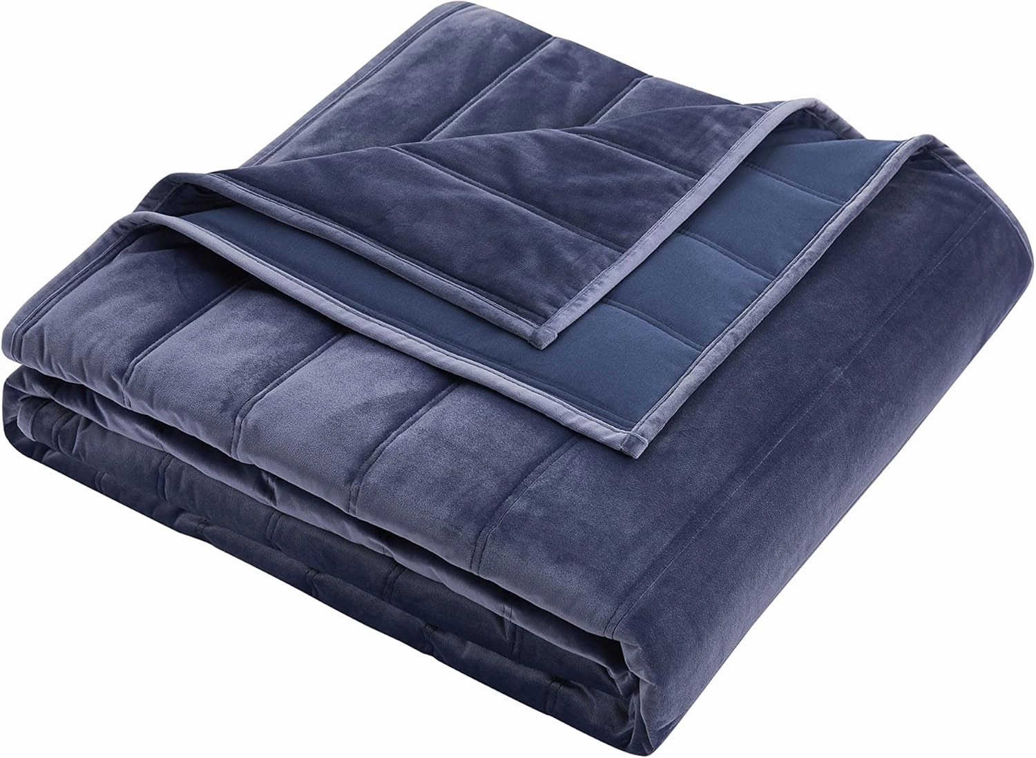 Tahari Home - Queen Quilt, Ultra-Soft Quilted Velvet Bedding, Medium Weight & Ideal for All Seasons (Midnight Blue, Queen)