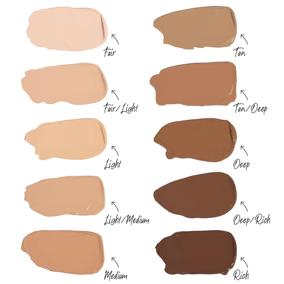 T.C.E This Covers Everything Super Coverage Serum Makeup with Peptides (Rich, One Size)