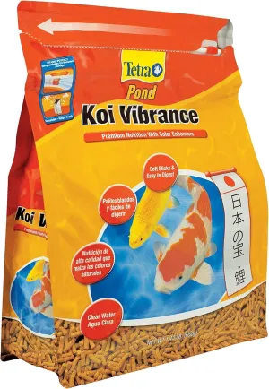 TetraPond Koi Vibrance 1.43 Pounds, Soft Sticks, Floating Pond Food