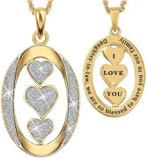 The Danbury Mint My Daughter-in-law I Love You Diamond Pendant - Daughter Gifts #1484-0011"
