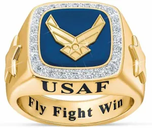The Danbury Mint Personalized U.S. Military Ring (Air Force, 10) #1660-0041