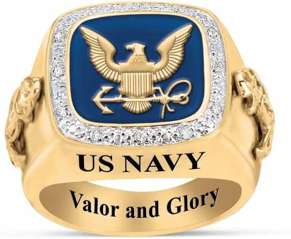 The Danbury Mint Personalized U.S. Military Ring (Air Force, 10) #1660-0041