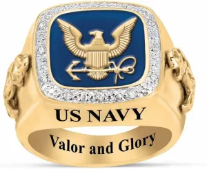 The Danbury Mint Personalized U.S. Military Ring (Air Force, 10) #1660-0041